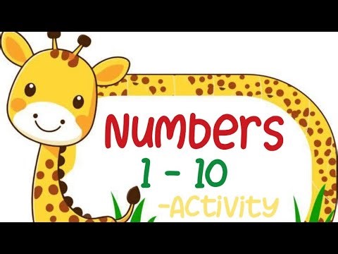 Numbers🦒1 to 10 🌿 Activity 🌴 using match stick