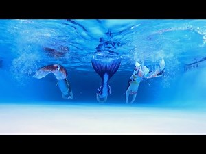 3 Mermaids Swimming in a Private Pool