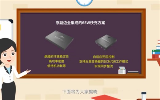 65W GaN高集成快充套片方案PN8783+PN8307P，具有高功率密度、低待机功耗、高效率等特点！