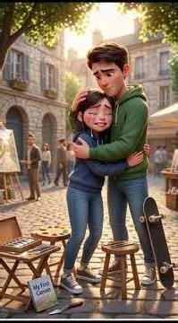 The guy helped the depressed girl, and she fell in love with him