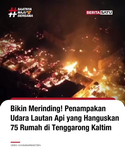 Sebuah rekaman visual yang memperlihatkan lautan api mencekam saat melahap kawasan permukiman padat di Kelurahan Melayu, Tenggarong, Kutai Kartanegara, Kalimantan Timur, kini beredar dan kembali menyita simpati publik. Dalam peristiwa nahas yang memuncak pada Senin (5/10/2026) tersebut, amukan si jago merah yang diperparah oleh tiupan angin kencang dan minimnya sumber air sukses menghanguskan sedikitnya 75 rumah warga di kawasan Jalan Danau Aji hingga Jalan Alimuddin. Rekaman dari udara dan jara