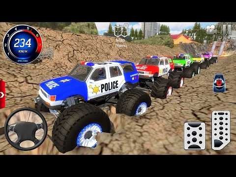 Impossible Car Mega Stunts Ramp Simulator #3 - US Police Monster Truck Driving 3D - Android gameplay