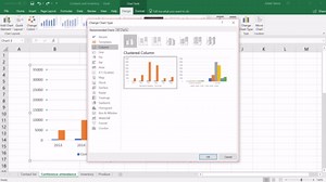 Een secundaire as aan een grafiek toevoegen of hieruit verwijderen in Excel