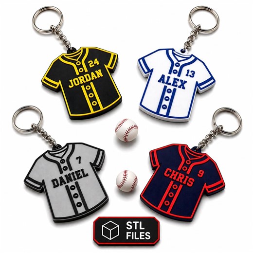 Personalized Basebal Keychain STL. Name Number Keychain. 3D Print File. Custom Sports Keychain STL. Team Fan Gift. Backpack Bag Tag STL File - Etsy