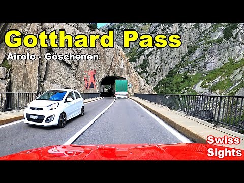 Gotthard Pass Switzerland 4K Drive Airolo to Göschenen