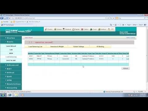 How to configure Load balance and Failover on UTT router?