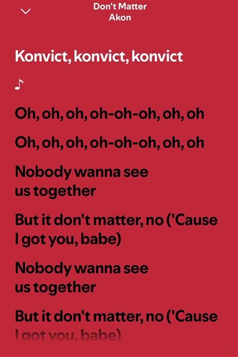Don't Matter full song lyrics by Akon