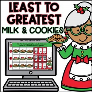 Google Slides™ Least to Greatest Milk & Cookies Digital Activity