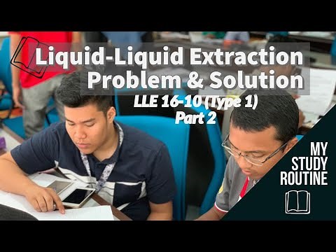Part 2 Liquid-liquid Extraction: Theoretical number of stages calculation (LLE 16-10)