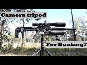 Can you use a camera tripod for rifle shooting?