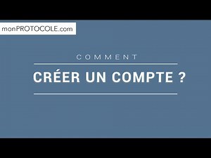 Comment créer un compte ?