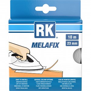 Reunanauha 23 mm 10 m Melafix valkoinen