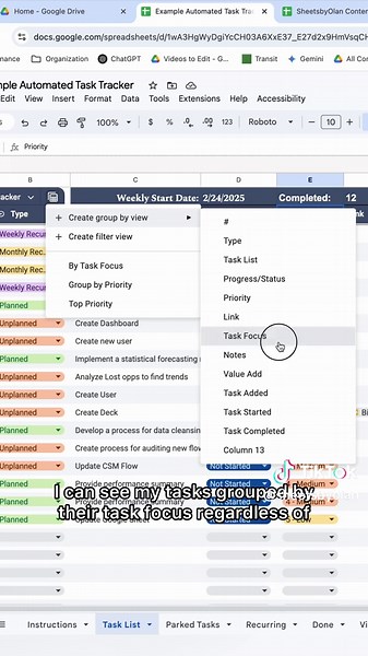 Automated Task Tracker for Work Organization