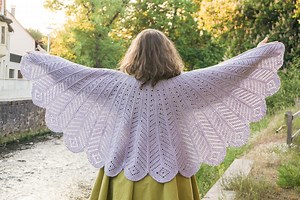 Fantasy Wing Capelet Tunisian Crochet Pattern - Feathery Shawl With Full Instructions and Chart - Plumaria Capelet - Etsy