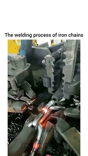 Industrial tube on Instagram: "The welding process of iron chains typically involves methods such as forge welding, where the chain links are heated in a forge until malleable and then hammered together to fuse the metal, or modern techniques like arc welding (e.g., shielded metal arc welding or gas metal arc welding), which use electrical arcs to melt and join the metal surfaces. In industrial settings, post-weld heat treatment may be applied to ensure strength and durability. Proper welding of