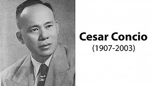Cesar Concio (1907-2003) was born in Pateros, Rizal on 30 November 1907. His parents were Feliciano Concio and Matea Rosales. His wife was Dr. Salud Manalo Concio. They had three children, one of whom, Augusto Horacio, is an architect. Concio finished a Bachelor of Science in Civil Engineering at the University of the Philippines (UP), 1928, and architecture at Mapua Institute of Technology, with the highest honors, 1932. In 1933, he placed first in the government examination for architects. Whi