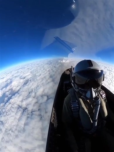 Ultra-realistic cockpit GoPro — fighter jet pulling into extreme vertical climb, clouds shrinking below, sky turning dark purple, Earth’s curve becoming visible through canopy.