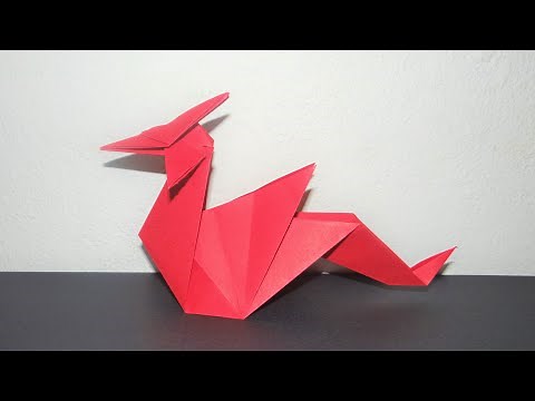 Cómo hacer un Dragon de papel a origami paso a paso.