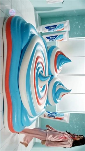 Toothpaste Bed ASMR | Smooth Swirls & Super Satisfying Squish Sounds #Shorts