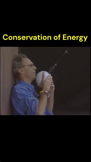 65K views · 2.4K reactions | Conservation of energy demo This is an impressive video by Professor Walter Lewin (MIT), in which he brilliantly demonstrates the conservation of mechanical energy, utilizing a swinging pendulum bob. When the pendulum is released from rest, it can never reach a higher position then its initial height. | Fadhel Mahdi | Facebook