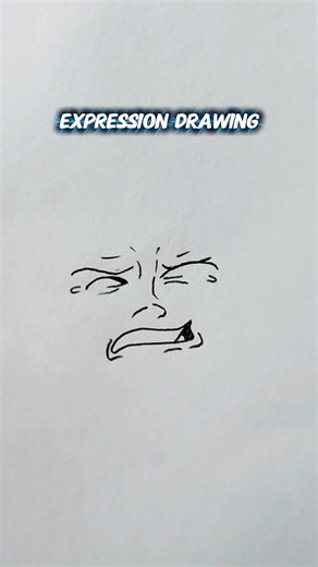 Easy Facial Expression Drawing #Expression #FaceDrawing