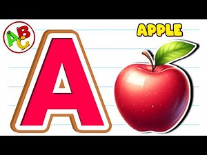 A is for Apple 🍎 | Phonics Song for Kids | ABC Alphabet Song | Baby Nursery Rhymes | Cartoon Video