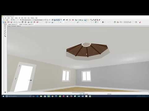 Creating An Octagon Ceiling with Beams Using Chief Architect X8