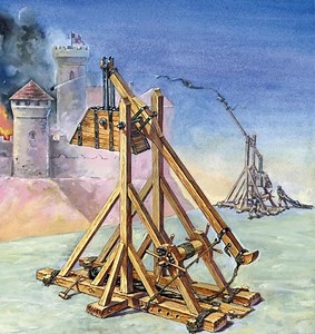 Build a LEGO Trebuchet With Wheels As Counterweights: a Fun Engineering Project