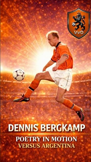 Dennis Bergkamp: Poetry in Motion 🇳🇱🔥 | vs Argentina 1998