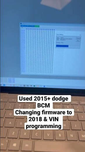 Used 2015+ DODGE Chrysler JEEP RAM BCM - Changing firmware to 2018 + VIN programming