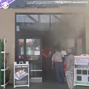 21K views · 208 reactions | Eyewitness footage captured a raging fire at a Home Depot in San Jose, California — so hot that its heat signature was detected from space. https://cbsn.ws/3E2ilFe | 48 Hours | Facebook