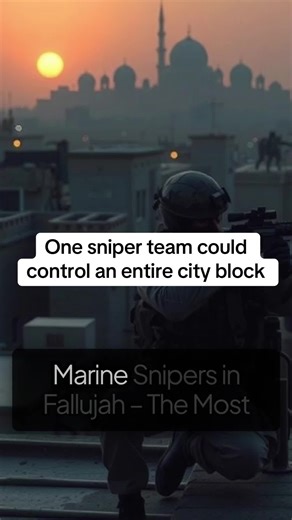“One sniper team could control an entire city block.” U.S Military U.S Military History Military History War History Battlefield History Foreign Wars Battle Ready Battle Tested War Ready Military Branches US Navy US Marines US Army US Airforce #MarineSnipers #Fallujah #USMarines #UrbanWarfare #IraqWar