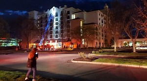 High-rise hotel on northwest side shut down after fire
