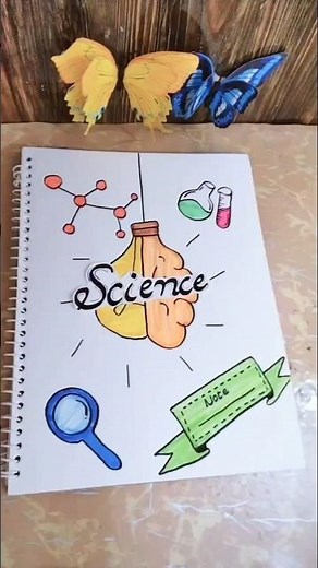 “✨Amazing Science Front Page Design!📘 Perfect for Students #shorts