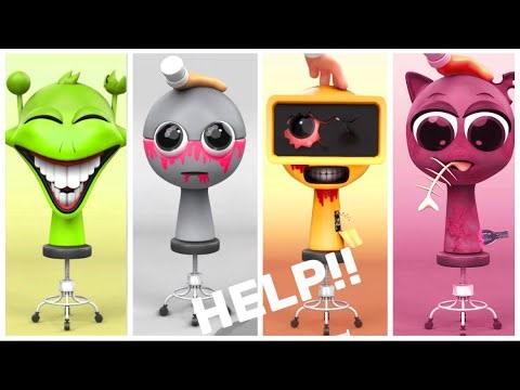 HELP Sprunki Fun Bot Gray and Durple! Incredibox Sprunki Animation