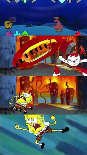 Epic Showdown: Spongebob vs Patrick Star in FNF Music Dash #fnf #fnfmod #patrickstar #spongebob