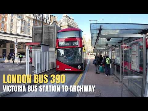 London Bus Route 390 - Full Journey From Victoria To Archway