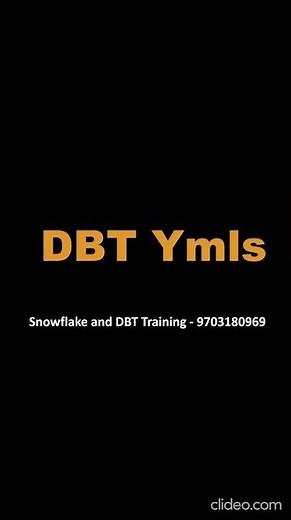DBT Ymls | Data Build Tool | Types of Ymls in a project #dbtcloud #dbtwithsnowflake