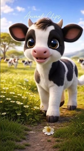 Cute, calm, and relaxing to watch#CowClips #animalclips #animalshort #cuteanimals #fyp