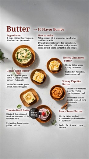 32K views · 347 reactions | Homemade butter with delicious variations | Little DIY | Facebook
