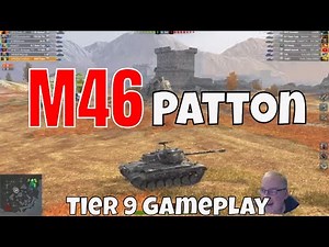 M46 Patton Fun American Tier 9 Medium Tank Wot Blitz F2P
