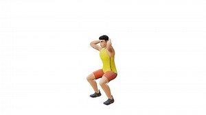 Animated Character Doing High Knee Squat Stock Footage Video (100% Royalty-free) 1100448973 | Shutterstock