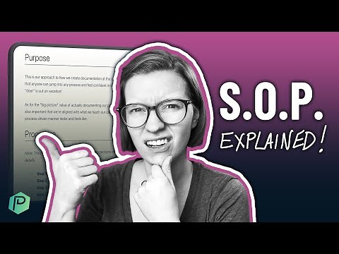 What is an SOP?
