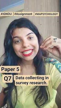 #Describe the various instruments used in collecting data through survey research. #ignou #MAPC-5