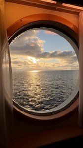 10K views · 88 reactions | Oceanview staterooms feature your very own porthole window to the ocean world outside  Be dazzled by incredible sunrises and stunning sunsets like this one from the comfort of your own room. | Disney Cruise Line | Facebook