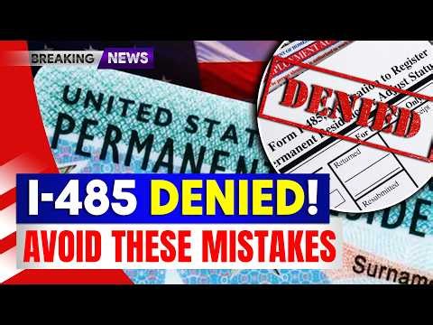 Why Your I-485 Might Be REJECTED in 2026 | New Rules Read This | Adjustment of Status | USCIS News