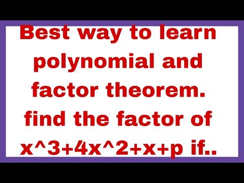 Best way to learn polynomial and factor theorem#mathematics,#maths