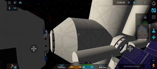 Some space station i made. It's pretty simple, i mainly made this because i was bored. Planning to add a solar panel module to increase more power for the batteries. Btw HNK Season 2 when💔💔 #junoneworigins #space #spacestation #spaceflightsimulator #rocket