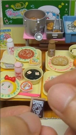 Doraemon Happy School Lunch Re-ment #shorts