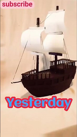 I made a paper Titanic! #origami #titanic #diy
